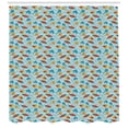 thumbnail image 3 of Ambesonne Fish Shower Curtain, Kite Shaped Animal Pattern, 69"Wx70"L, Multicolor, 3 of 3