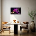 thumbnail image 5 of ZHONGYUTONG Zen Canvas Wall Art purple Orchid Flower Picture Spa Still Life Meditation Painting Print for Bathroom Decor Framed (12.00" x 18.00"), 5 of 5