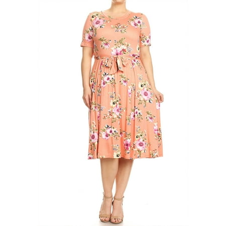 Women's Plus Size Floral Print Dress