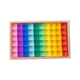 thumbnail image 4 of Rainbow Acrylic Gemstone Cubes Ideal Gift Transparent Appearance Cube Blocks Set 60pcs, 4 of 8
