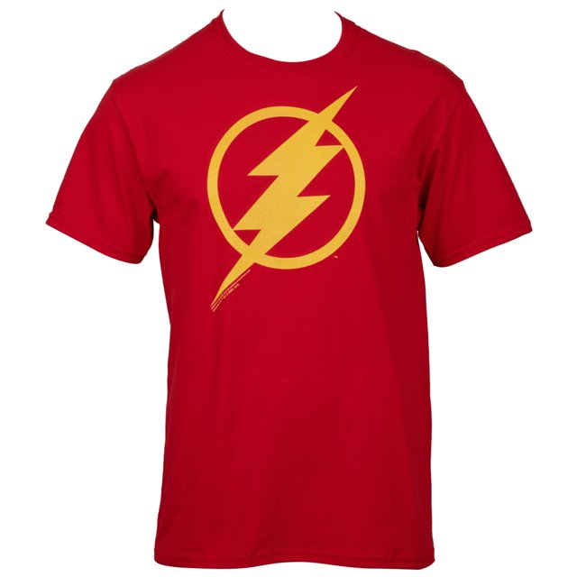 The Flash Justice League Style Logo T-Shirt-3XLarge