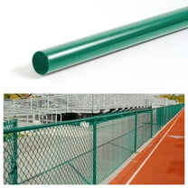Fencer Wire 1-5/8" Fence Top Rail, 10 FT Green Powder Coated Galvanized Pipe for Chain Link Fence, Chain Link Parts, Hardware, Accessories, Pack of 10
