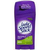 Lady Speed Stick Antiperspirant Deodorant Invisible Dry Powder Fresh, 2.30 oz (Pack of 4)
