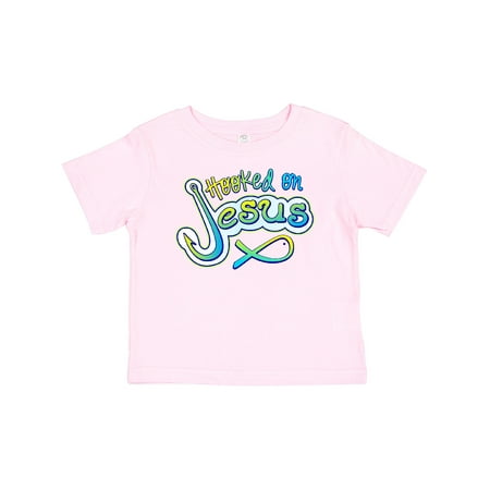

Inktastic Hooked on Jesus Christian Gift Baby Boy or Baby Girl T-Shirt