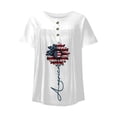 thumbnail image 5 of T-shirts à Manches Courtes pour Femmes Mode Femmes Imprimé Décontracté Col en V Manches Courtes T-Shirt Ample Hauts Femmes Hauts à Manches Courtes Hauts à Manches Courtes pour Femmes T-Shirts pour Femmes Mode, 5 of 5