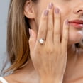 thumbnail image 4 of ANGARA Freshwater Cultured Pearl Solitaire Bypass Ring in 14K Rose Gold for Women | June Birthstone, Birthday, Anniversary, Jewelry Gift for Women | Pearl Ring, 4 of 10