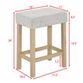 thumbnail image 5 of CQSXDA Modern 4 Piece Bar Table and Chair Set with Power Outlet Including 59 Inch Table and 3 Stools for Versatile Use, Light Oak, 5 of 15