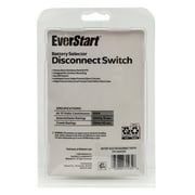 EverStart Automotive PVC Battery Selector Disconnect Switch for Dual Battery with On/Off Switch