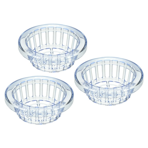 Uxcell 6 Inch Round Garden Plastic Mesh Cup Slotted Net Pot Basket for Flower Planting Blue 3 Pack