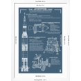 thumbnail image 5 of Art.com Apollo Missions - Blueprint Poster Art Print by Lantern Press, White Frame Wall Art, 32" x 44", 5 of 5