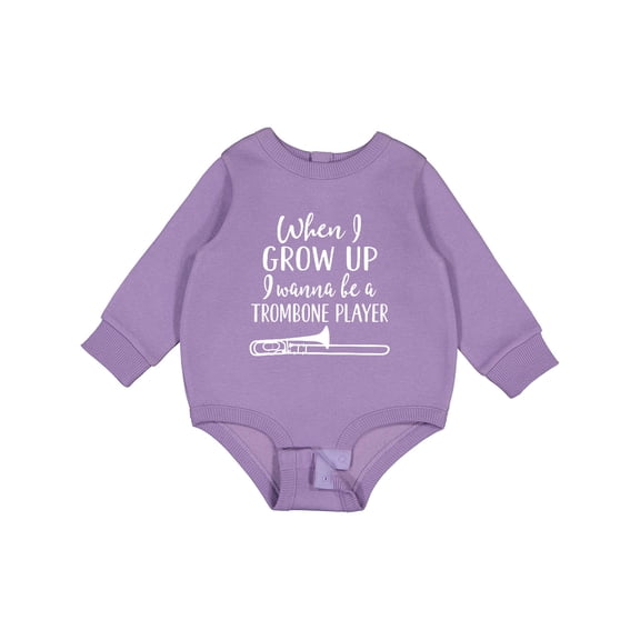 Inktastic Future Trombone Player Music Baby Fleece Bodysuit