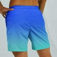 thumbnail image 5 of Feledorashia Hawaiian Shorts for Mens, Fashion Casual Gradient Printed Shorts with Pocket, Summer Holiday Beach Pool Party Shorts, 5 of 6