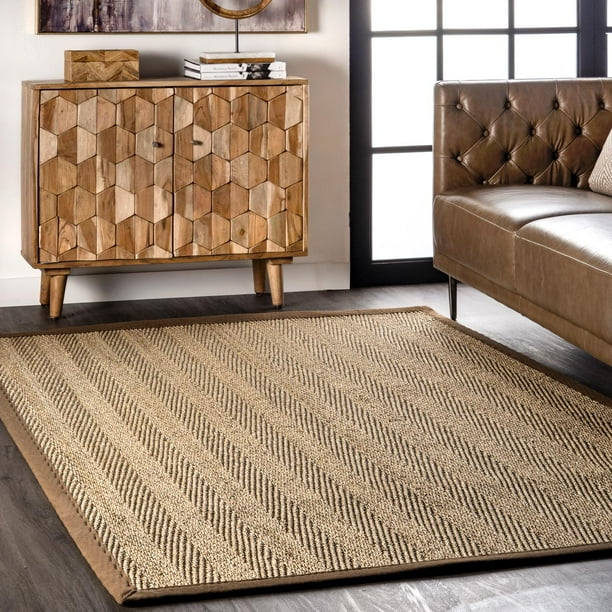 nuLOOM Larnaca Seagrass Herringbone Indoor/Outdoor Area Rug Walmart