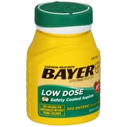 Bayeraby Aspirin Regimen Low Dose Enteric Coated Tablets, 300 CT (Pack of 4)
