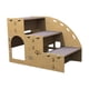 thumbnail image 2 of Escalones de madera para perros, escaleras para perros, accesorios de 3 escalones, 51x32x36cm, fáciles de instalar y convenientes con peldaños alfombr, 2 of 9