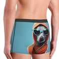 thumbnail image 6 of Salouo Cool Dog In Hoodie Print Men's Boxer Briefs,Breathable Underwear Elastic Waistband Briefs for Men -Small, 6 of 8
