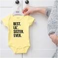 thumbnail image 5 of Best Big Sister Ever Older Sibling Bodysuit Jumper Girls Infant Baby Brisco Brands 12M, 5 of 6