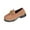 Brown, variant on Wensltd Loafers for Women Wide Width Comfort Work Shoes Fashion Casual Thick Bottom Shoes