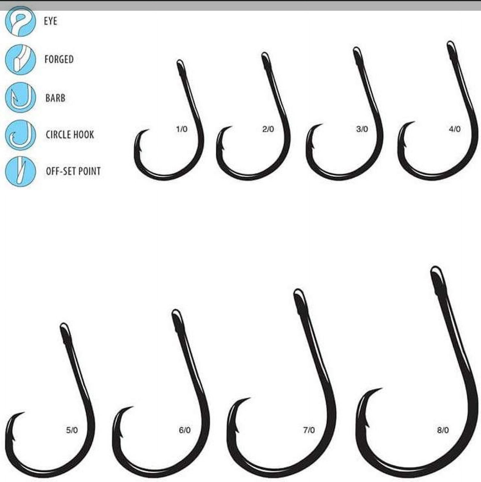 Gamakatsu Black, Glo Bug 2X Strong Fly Hook, 100 Pack, Size: 2