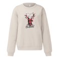 thumbnail image 4 of Sweatshirts for Women Christmas Holiday Pullovers Fun Graphiprint Crew Neck Long Sleeve Cool Hoodies Top, 4 of 6