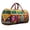 04, variant on Hippie style Quilted Hand Luggage Bag, Long Fashion Casual Luggage Bag, Retro Flower Style Hand Travel Bag (17 * 8 * 8 inches)