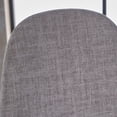 thumbnail image 3 of DUOSONG Mid-Century Modern Fabric Upholstered Dining Chairs, Set Of 2, Light Gray And Dark Walnut Finish Furniture Dining Furniture Seating for Dining, 3 of 13