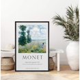 thumbnail image 3 of IDEA4WALL Framed Canvas Art Wall Decor Poppy Field, 1875 Master Aritst Claude Monet Oil Painting Impressionism Traditional Scenic for Dorm Home Office - 16"x24", 3 of 4