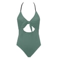 thumbnail image 4 of Women Bikini Print Strappy Back Set Swimsuits Plus Size Bathing Suits Tankinis Swimwear, 4 of 6