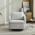 thumbnail image 3 of Swivel Accent Chair, Nursery Rocking Chair With Wide Upholstered, Modern 360 Degree Swivel Lounge Sofa Chenille Armchair For Living Room Bedroom, 3 of 9