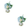 thumbnail image 1 of Wosthever 2 piezas de flores artificiales en jarrón, flores falsas de hortensias de seda elegantes y duraderas Type4 NO4, 1 of 6