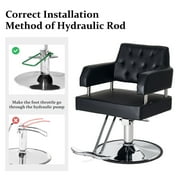 Betisef Adjustable Height Barber Chair for Hair Stylist W/ Hydraulic Pump, 360-Degrees Swivel Hair Chair for Spa Beauty & Salon, Black