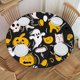 thumbnail image 1 of wonima02 Halloween Pattern Texture Background Round Fitted Tablecloth with Elastic Edge Waterproof Wipeable Table Cover for Kitchen Picnic Party, Fit for Diameter 42.2"-46.1" Round Table, Style267, 1 of 1