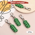 thumbnail image 4 of Tiradores de Cremallera de Paracord [4PCS] - Llavero de Cuerda de Paracord para Equipaje y Mochila y Chaqueta - [Verde Oscuro], 4 of 6