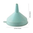 thumbnail image 2 of 1Pc Plastic Kitchen Funnel for Kitchen Use, Round Kitchen Funnels for Filling Bottles, Durable and Multifunctional Funnels for Filling Canning, Cooking, Lab or Car Oil(Green,5.31x5.31x4.72"), 2 of 8