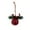 Red, variant on Iron Christmas Bell Pendants with Pine Cones - 6in Wind Chime Tree Ornaments for Home Mall Cafe Holiday Decor Festive Ambiance(Red)