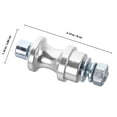 thumbnail image 2 of FUEENIRVA Winch Hook Bolt 1Set Steel for Recreational Users Silver 2.75X1.10X1.10In, 2 of 8