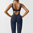 thumbnail image 6 of Yoga Jumpsuit for Women Sexy Square Neck Bodysuit One Piece Bodycon Shapewear Sleeveless Workout All in One Gym Wear Solid Seamless Fitness Sports Rompers, 6 of 7