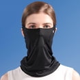 thumbnail image 2 of shiyou-UV Face Shield Multipurpose Protector Neck Gaiter Elastic Face Mask Bandana with Ear Loops, 2 of 4