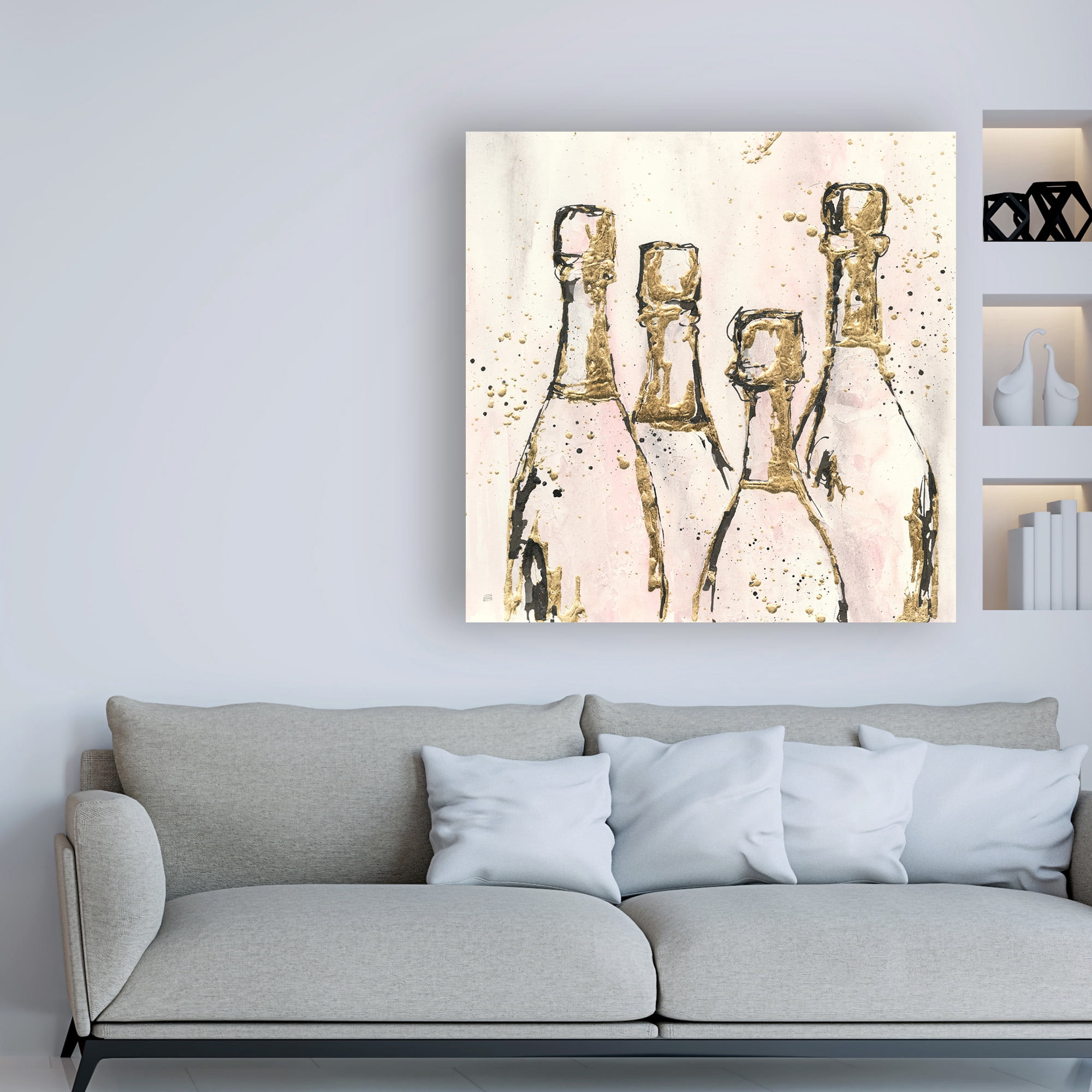 Trademark Fine Art 'Champagne is Grand I' Canvas Art by Chris Paschke