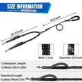 thumbnail image 2 of Double Dog Leash with 2 Handles, 360 Swivel No Tangle Dual Dog Leash, Comfortable Shock Absorbing Reflective Bungee for Two Pets (18~120 lbs, Black), 2 of 7