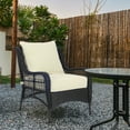 thumbnail image 5 of BPS 23x26x5 inch Outdoor Deep Seat Cushion, Water-Resistant Patio Furniture Cushions for Outdoor Chairs, Sofa, Couch, 2-Piece, Pale Yellow, 5 of 8