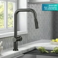 thumbnail image 4 of KRAUS Urbix Industrial Pull-Down Single Handle Kitchen Faucet in Black Stainless Steel, 4 of 15