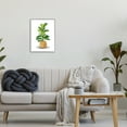thumbnail image 2 of Stupell Industries Bold Potted House Plant Green Leaves Woven Basket Graphic Art Gray Framed Art Print Wall Art, 16x20, by Ziwei Li, 2 of 8