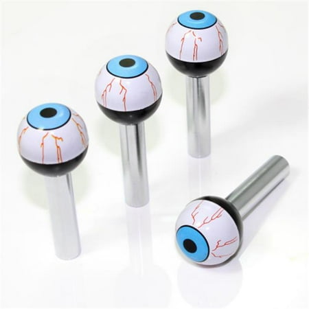 Smallautoparts Blue Eye Ball Interior Door Lock Knobs Set Of 4