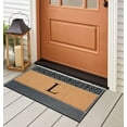 thumbnail image 3 of A1HC Natural Rubber & Coir 24x36 Monogrammed Doormat For Front Door, Anti-Shed Treated Durable Doormat for Outdoor Entrance, Heavy Duty, Low Profile, Easy to Clean, Long Lasting Front Porch Entry Rug, 3 of 7