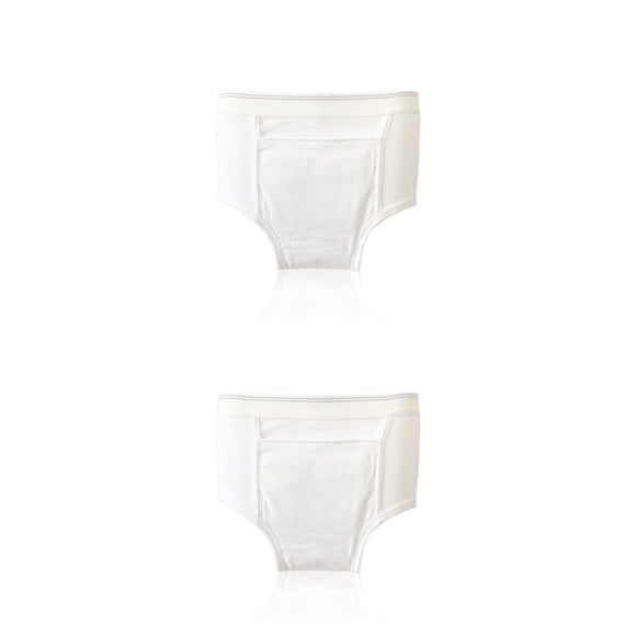 Minnieouse Ropa interior clásica a prueba de fugas para incontinencia, calzoncillos bóxer ligeros y transpirables, pañales para adultos, mujer, Hombres XXL 2Conjunto