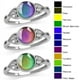 thumbnail image 3 of Anillo de estado de ánimo con cambio de color de piedra lunar de simulación redonda, anillo de piedra preciosa con cambio de color de piedra de temperatura con sentido creativo de moda, anillo de tem, 3 of 5