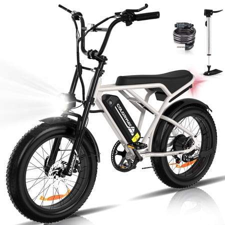 COLORWAY 750W Electric Bike for Adults,20X4.0 Fat Tire Off-Road E bike,36V/12Ah Battery Snow Beach Mountain Bike for Outdoor Cycling e bike UL2849