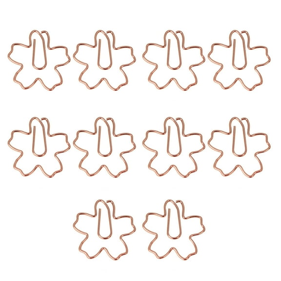 URTERYSER 10Pieces Creative Paper Clip Colorful Paper Clips Small Metal Paper Clips File Clip Book Marker Clip for File Paper Photo Color 6