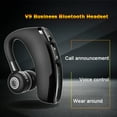 thumbnail image 4 of Auriculares V9 manos libres inalámbricos Bluetooth Control de ruido auriculares con gancho para la oreja de negocios con micrófono para conducir deportes, 4 of 8